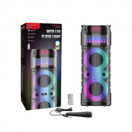 SING-E JQS6221 çift 6.5 "açık parti Bluetooth hoparlörler RGB LED aydınlatma radyo DJ Karaoke