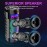SING-E JQS6221 çift 6.5 "açık parti Bluetooth hoparlörler RGB LED aydınlatma radyo DJ Karaoke