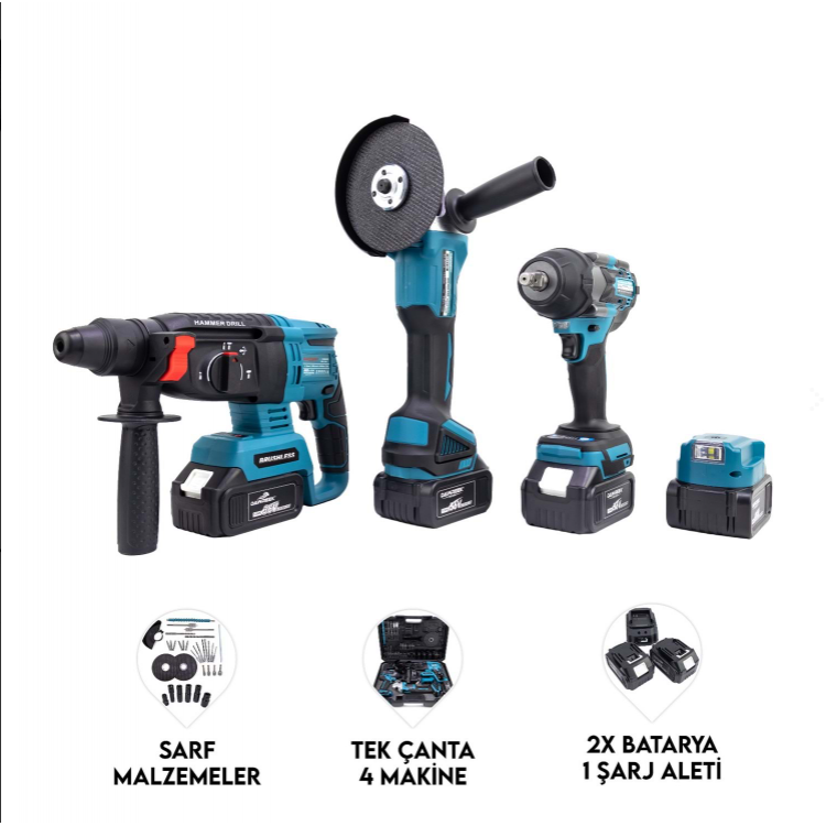 DÖRTLÜ SET MK800 2B1Ş (Ş.SPRAL+S.SIKMA+Ş.HİLTİ+IŞIK)