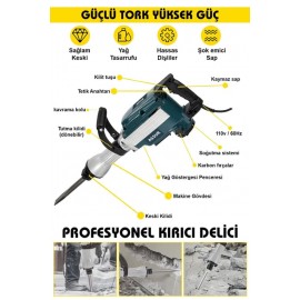 Assur Büyük Tip Kırıcı Hilti Kavrama Kollu 16 Kg