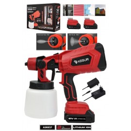 Assur Profesyonel 21V Çift Akülü 300 Mm Vernik Sprey Boya Püskürtme Makinesi