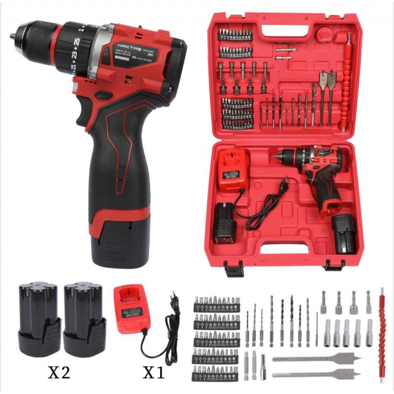 Haktaş Çelik Mandrenli Kırmızı Armut Matkap