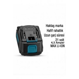 Haktaş 15 Pilli 21V 4500 Mah Akülü El Aletleri Bataryası Tüm Setler ve Markalara Uyumlu
