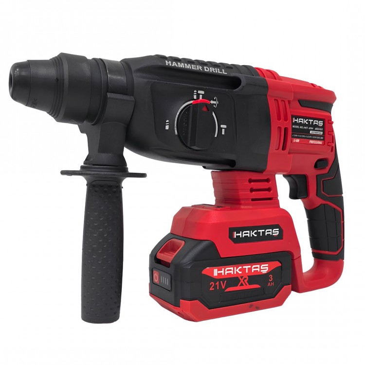 Haktaş HKT1015 Yeni Nesil Kırmızı 7li Şarjlı Vidalama Matkap Seti 21V 3ah (Kırıcı Delici, Somun Sıkma, Vidalama, Dal Budama Makası, Dekupaj, Avuç Taşlama, Dal Testeresi)