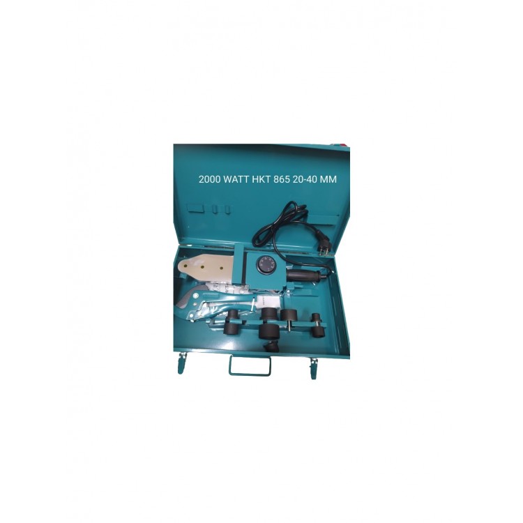 HAKTAŞ PROFOSYONEL PPRC PVC BORU KAYNAK MAKİNASI 2000 WATT 20-40 MM MAKASLI  HKT 865