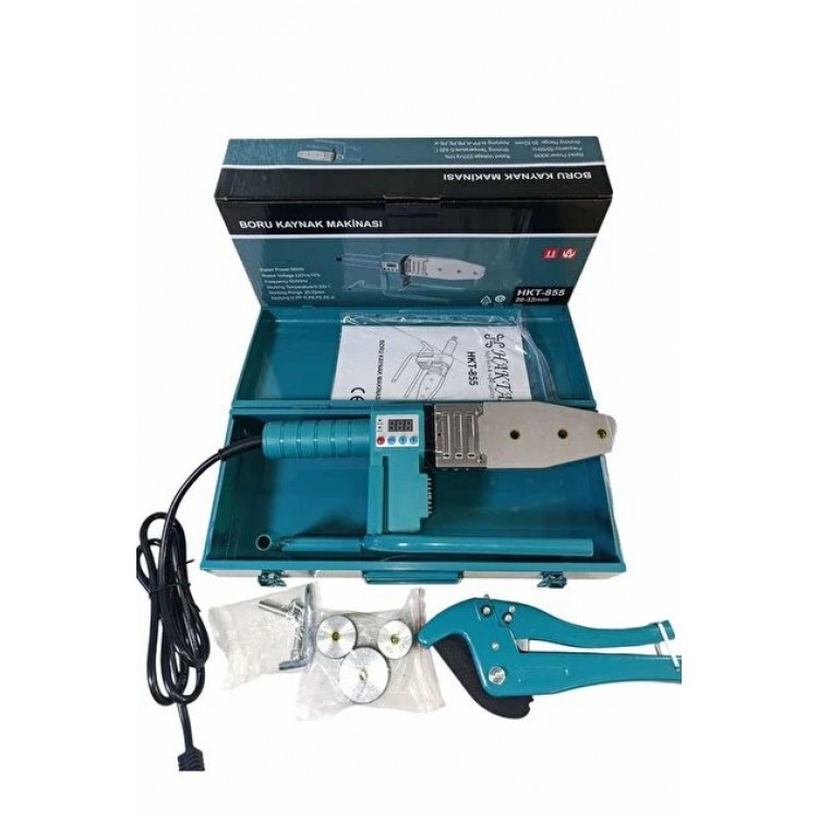HAKTAŞ PROFOSYONEL PPRC PVC BORU KAYNAK MAKİNASI 2000 WATT 20-40 MM MAKASLI  HKT 865
