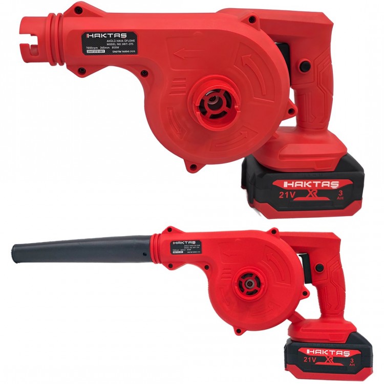 Haktaş HKT1025 Yeni Nesil Kırmızı 10 lu Kömürsüz Akülü Makine Seti