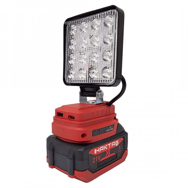 Haktaş HKT1025 Yeni Nesil Kırmızı 10 lu Kömürsüz Akülü Makine Seti