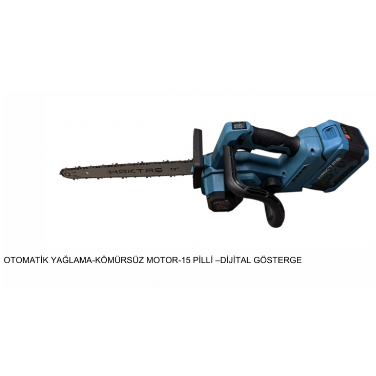 HAKTAŞ SC-5812 12" ŞARJLI ZİNCİRLİ TESTERE 2 BATARYA (15 PİLLİ)